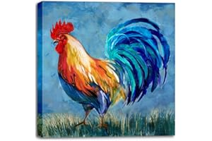 Artmaple Animal Paint by Number for Adults Beginner Students, Mother's Day, DIY Acrylic Painting Kit for Room Decor Canvas ONLY (Rooster-16x16)