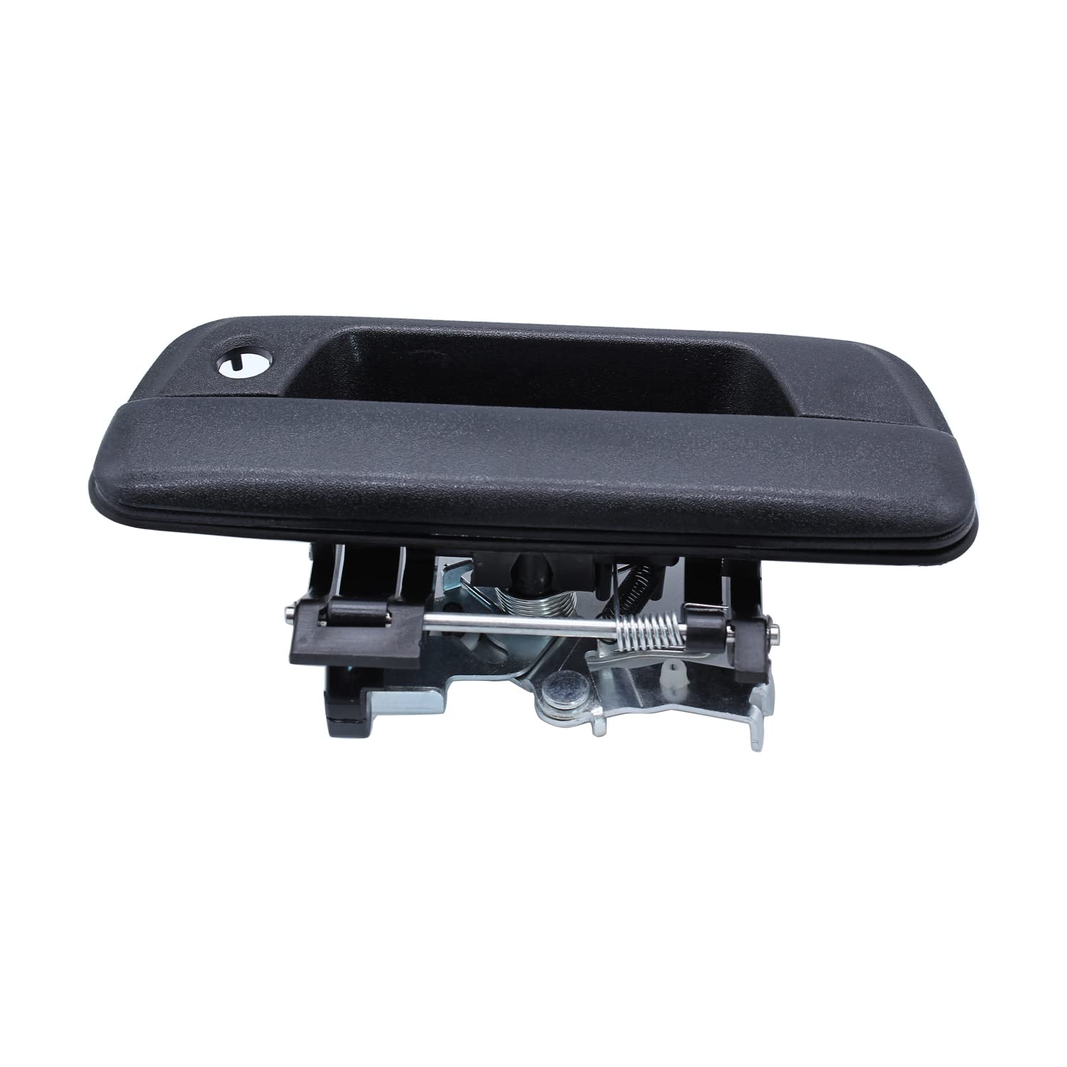 View 1 of 1 PC Smooth Black 25801998 Tailgate Handle GM1915118 Fits for 2004-2008 GMC Canyon & Chevrolet Colorado 25801998 With Key Hole