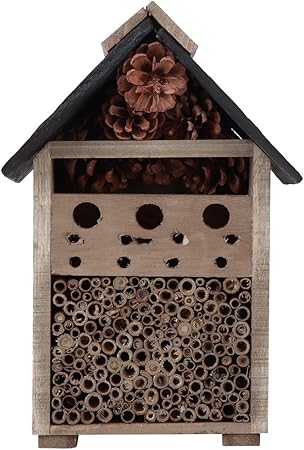 Liyeehao Maison D Insectes En Bois Jardinage Mural En Bois De Pin Naturel Multi Habitat Maison D Abeille Artisanat Decoration De Maison De Nidification Pour Jardin Et Cour Amazon Fr Jardin