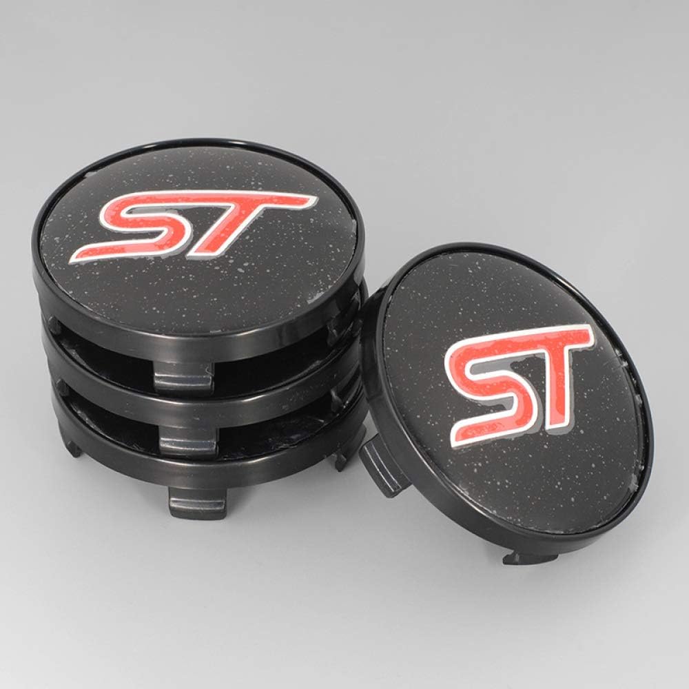 RelaxToday 4PCS 60MM ST Car Wheel Center Hub Caps,For Ford ST Fusion