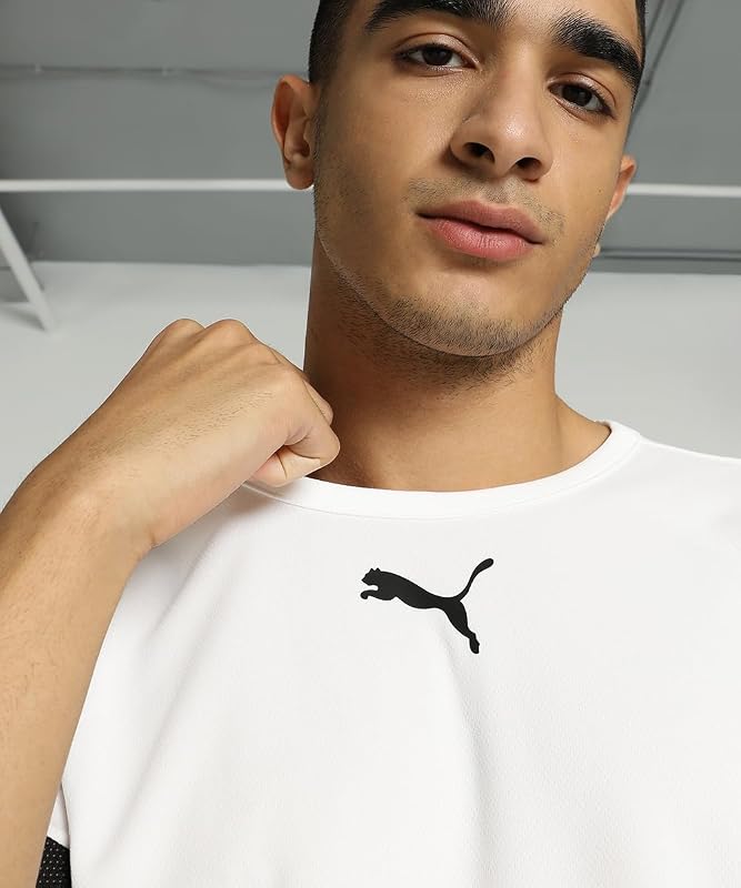 Herren Teamrise Jersey Shirt, Puma White-puma Black-puma White, M EU