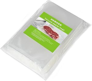Vacuum Food Sealer Bags Food Saver 100 Pint Size 6x10 Inch, Safe PreCut Bag 4mil Heavy Duty Commercial Grade with BPA Free, Great for Vac Storage, Meal Prep or Sous Vide Cooking