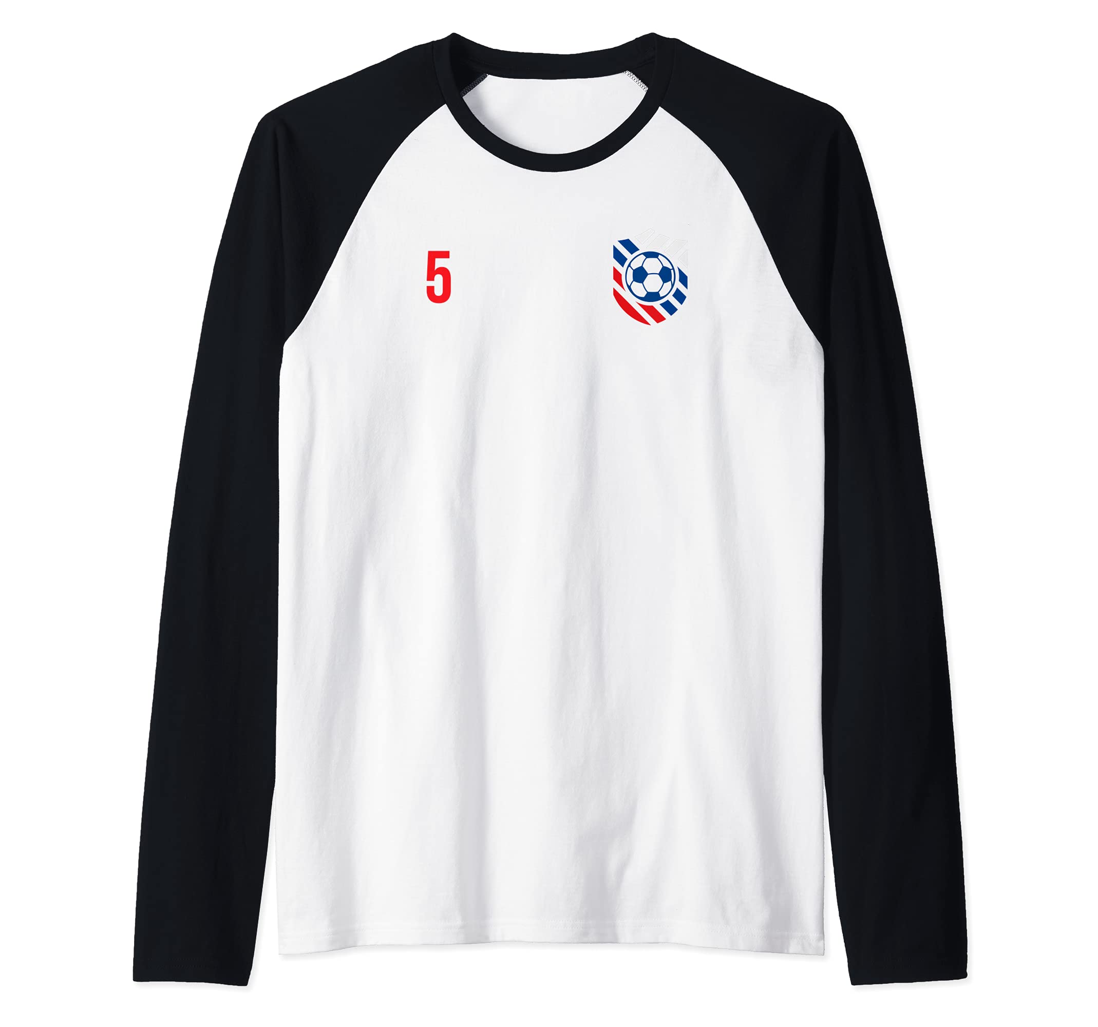 Flag Czech Republic Raglan Baseball Tee