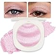 Glittle Monochrome Glittler Eyeshadow Palette - Low Saturation, Delicate, Long-Lasting, Vegan, Pressed Glitter Eyeshadow, (09 Pink)