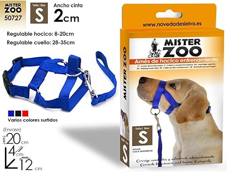 MISTER ZOO ARNES ADIESTRAMIENTO DE HOCICO Talla S: Amazon.es ...