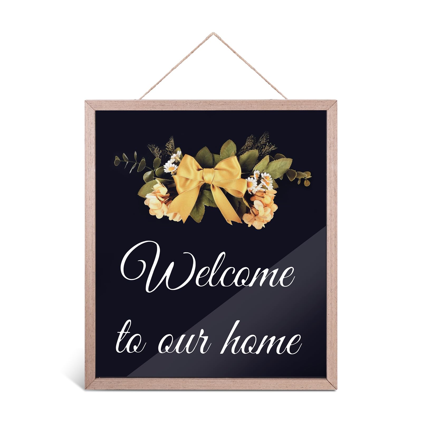 View 1 of Comtraker Welcome Sign Wooden for Hanging Outdoor Front Porch Door Decor?Welcome to Our Home