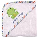 Luvable Friends Applique Hooded Towel, Blue