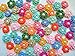 ICRAFY Brand 50 Pcs. Assorted Crochet Flower Pearl Fabric Satin Craft Sewing Appliques DIY Diameter 20 mm.
