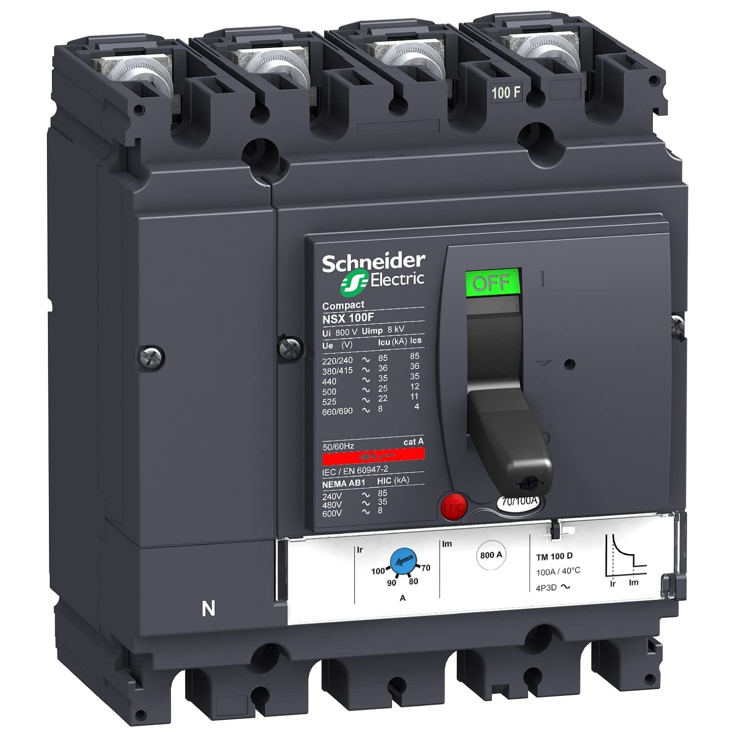 Schneider Electric lv429643 nsx100 °F tm50d 4p3r