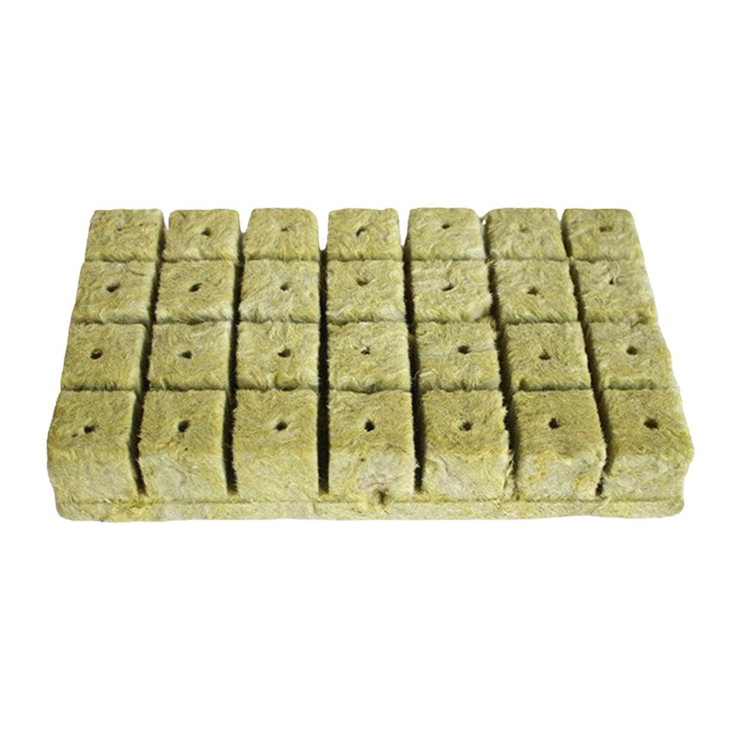 VBRHFRIF 28 Pieces Plant Seed Rock Wool, Rock Wool Planting, Rock Wool Cubes, Rock Wool Cultivation Blocks, Easy To Insert Growth Cubes, Culture Cubes