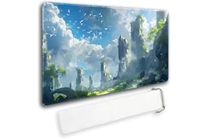 MATPYOS Durable MTG Playmat TCG Playmat with Zone and Locking Edges for MTG Gaming - Includes Waterproof Storage Bag (playmat (42),Without Zone)