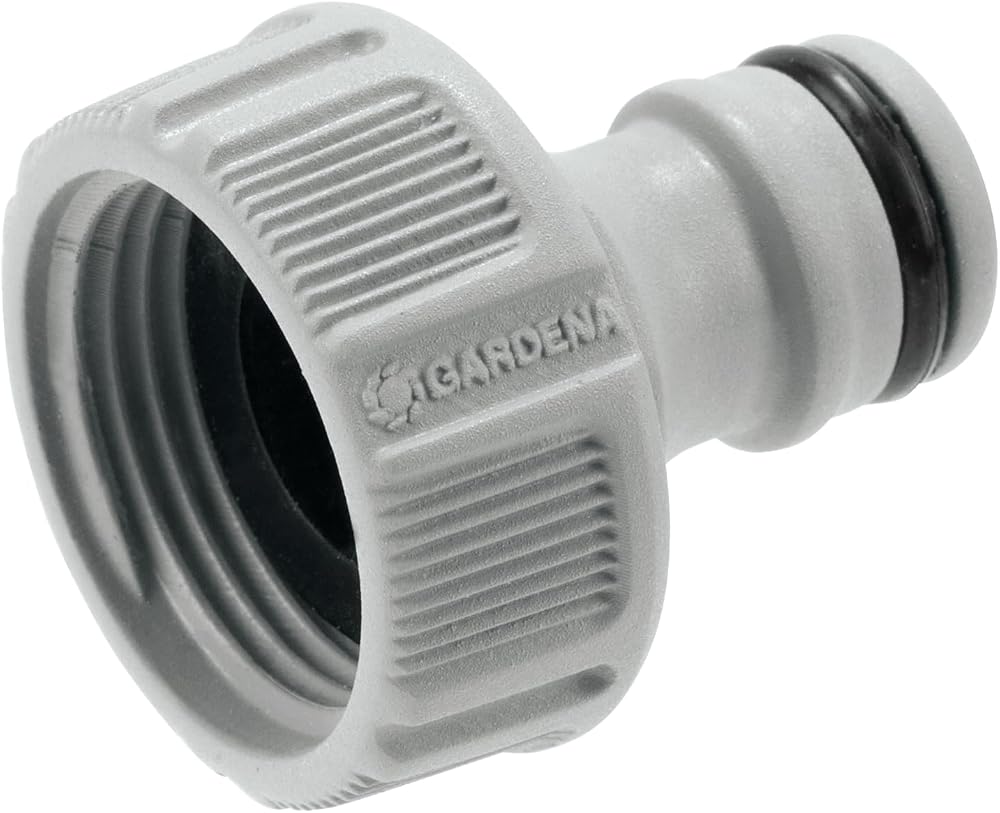 Gardena Tap Connector 26.5mm G 3/4 Inch Hose Adapter Anti-Splash Frost-Proof