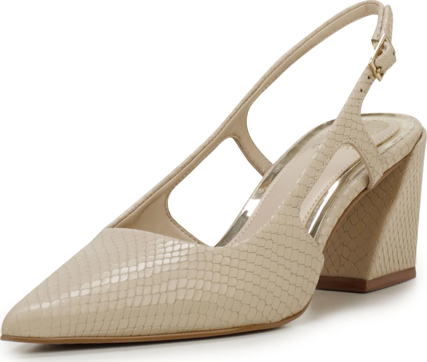 Vince Camuto Women’s SINDREE Pump, Soft Buff, 6.5