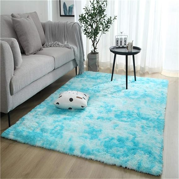 Xiaosua Anti-Moho Alfombras Alfombra Suave de salón Degradado Moderno