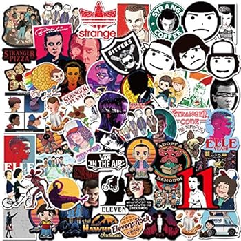 Amazon.com: 100 Stranger Things Stickers, Stickers for ...