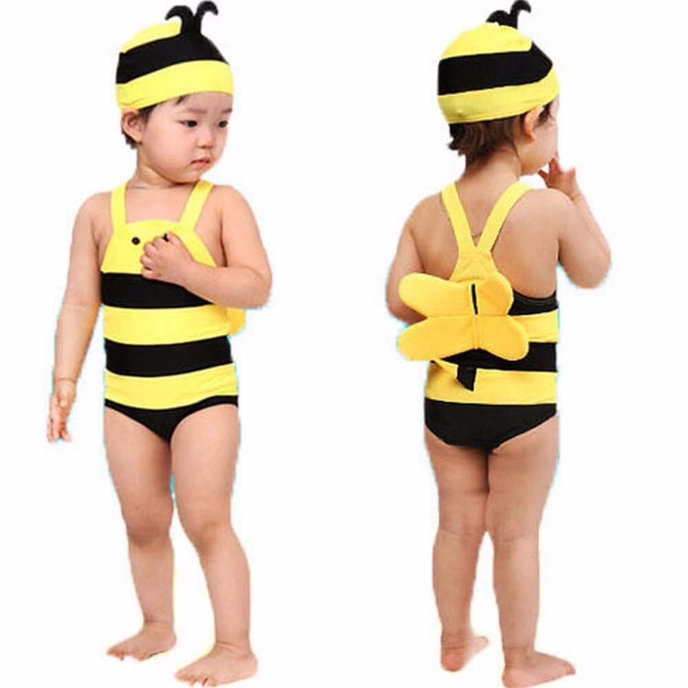 bumble bee swimsuit baby