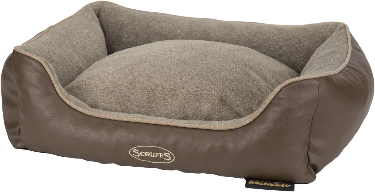 Scruffs Chateau Memory Foam Orthopaedic Box Bed (XL) Latte, 90 x 70cm