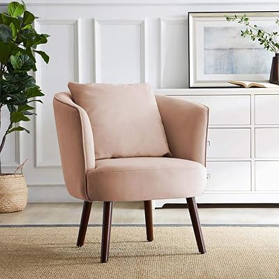 Modern Pink Velvet Accent Chair with Upholstered Ghana Ubuy
