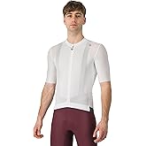 CASTELLI Men’s Espresso Jersey, Quarter Length Sleeve with Breathable Stretch Fabric for Gravel, Cycling & Road Biking