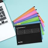 MerryNine Suspension Files 15Pcs A4 Polypropylene with Tabs Inserts Multi Color view 7