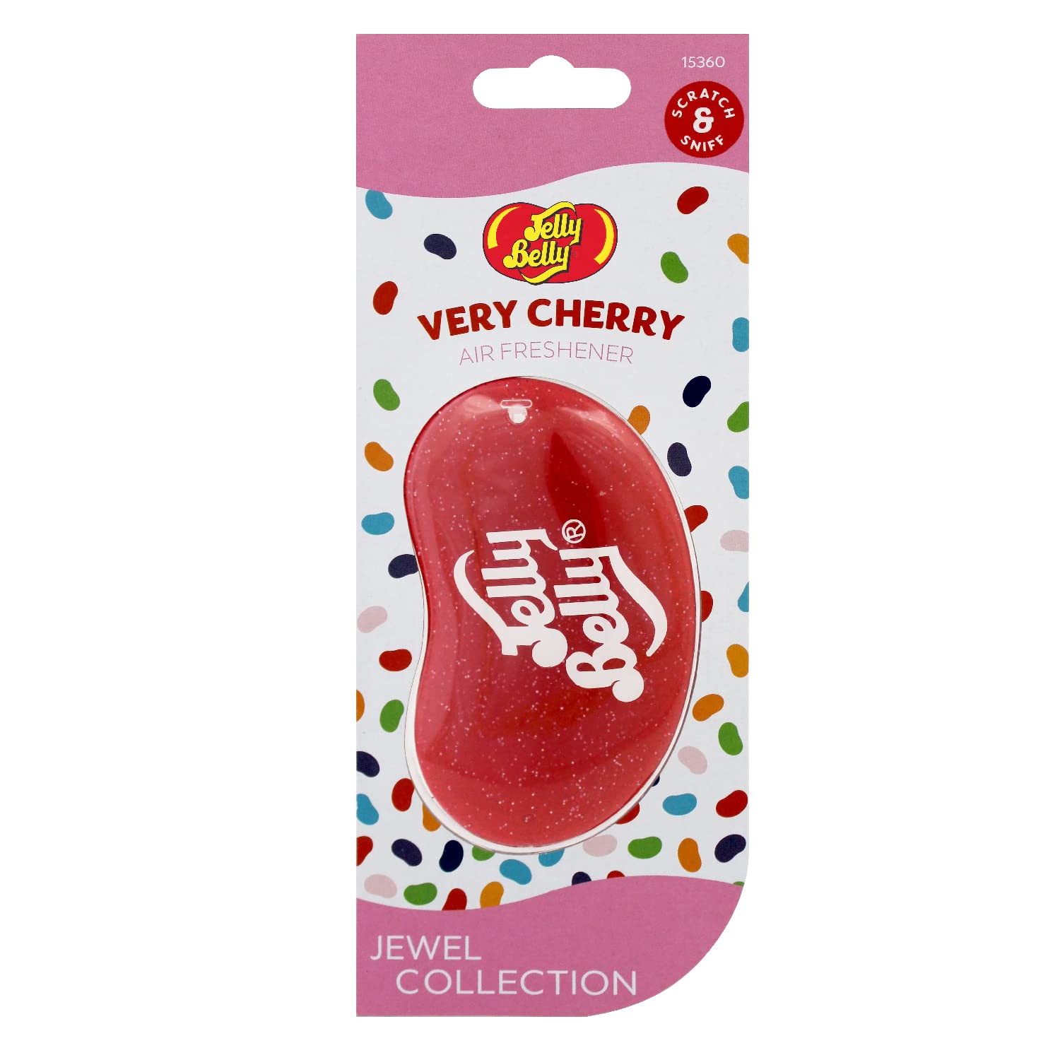 Jelly Belly Jewel Collection Very Cherry 3D Air Freshener Car Van Home Sparkle