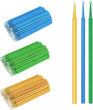 Amazon マイクロアプリケーターブラシ Ruicoo 300pcsまつげエクステンション用メイクブラシマスカラブラシ便利なまつげ育毛 メイクブラシまつげブラシマスカラブラシアイメイクツール Ruicoo タトゥー用品 通販