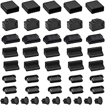Lot De 40 Capuchons Anti-poussière En Silicone Pour Port USB