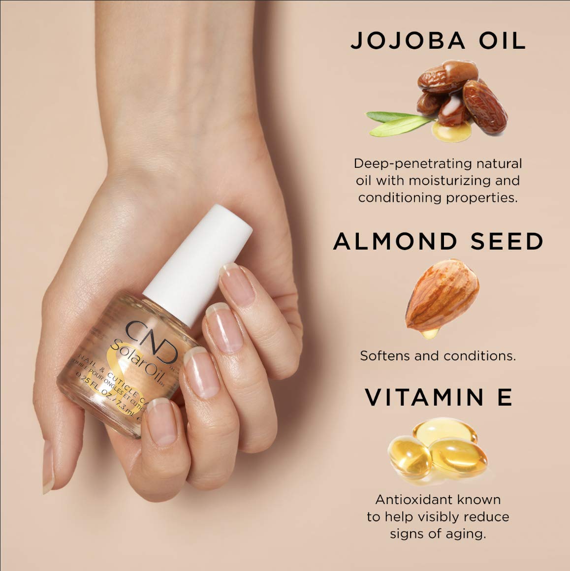 CND Essentials Nail & Cuticle Oil, Solaroil: Premium Beauty