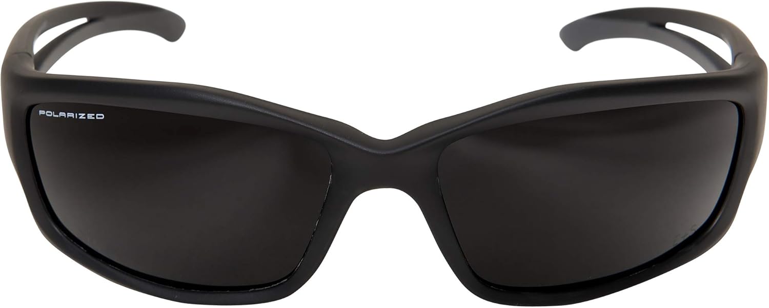 Edge Eyewear TSK216 Kazbek Polarized Safety Glasses, Black with Smoke Lens | eBay