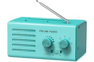 AM FM Radio Portable, Goodes Transistor Radio with Best Reception, Battery Powered or AC Power, Loud Speaker, Large Tuning Kn