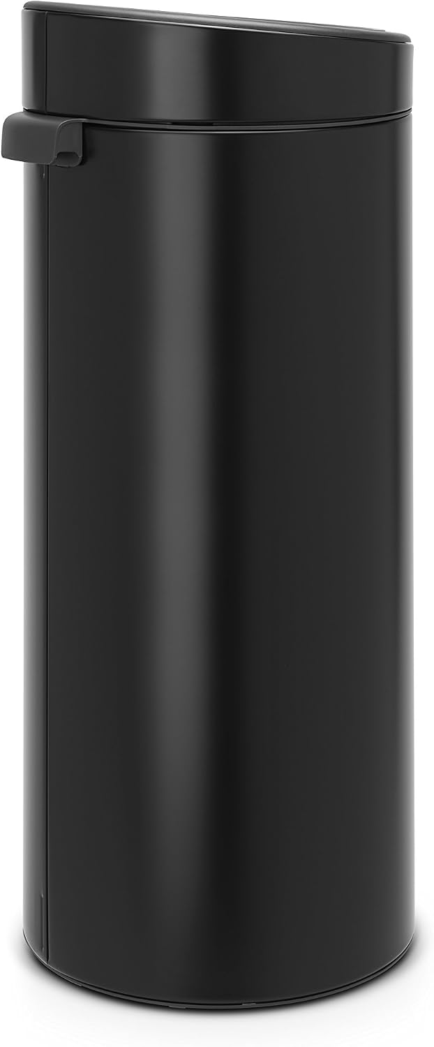 Brabantia 30 L Kitchen Touch Bin New (Matt Black) Removable Lid, Soft-Touch Open, Easy Clean Rubbish Waste Bin + Free Bin Bags - Image 3