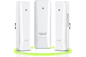 Point to Point/Multipoint 5.8GHz Outdoor Wireless Bridge for Providing Network Communication for Business, Barn, Garage Build