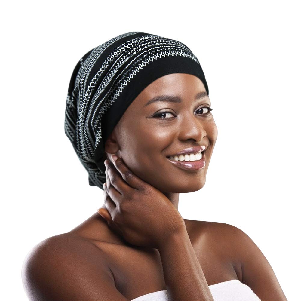 FocusCare Adjustable Sleeping Cap,Adjustable Elastic Snug Women Curly Hair Light Heather Grey — image 1