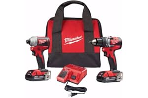 Milwaukee 2892-22CT M18 Compact Brushless 2-Tool Combo Kit, Drill Driver/Impact Driver