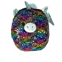 Squishmallows Official Kellytoy Plush 8 Inch Squishy Soft Plush Toy Animals (Ace Sequin Unicorn)