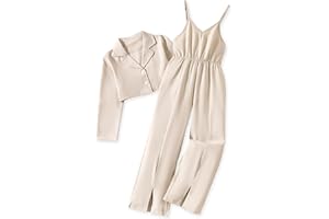 HIHA Girls Sleeveless Jumpsuit with Long Sleeve Cropped Blazer Size 6-12