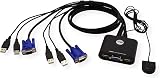 ATEN CS22U 2-Port USB VGA KVM Switch Remote Selector Up to 2048x1536 Windows view 2