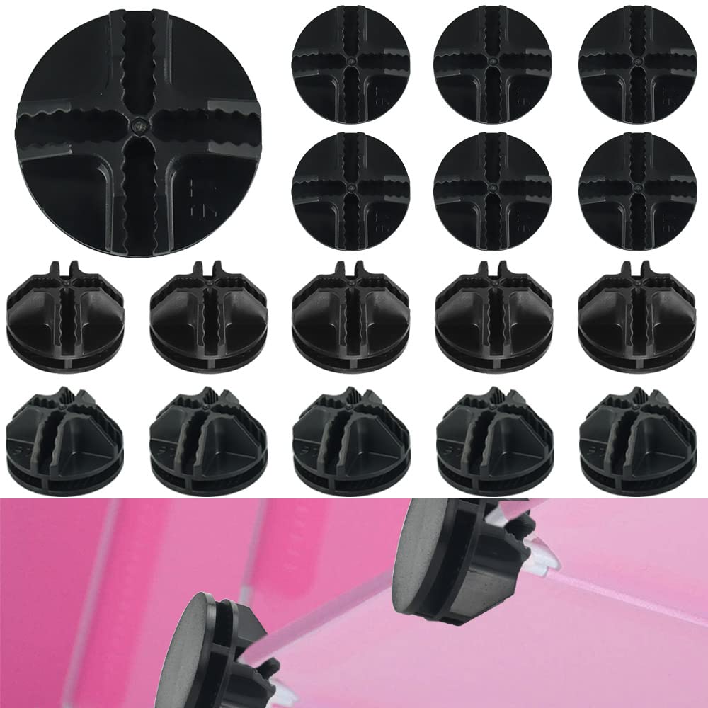 XAVSWRDE 40 PCS Wire Cubes Plastic Connectors ABS Interlocking Connectors Modular Organizer Clasp Buckle Clip Wire Grid Bucket Joints Unit for Cube Storage Shelving DIY Storage Cabinet, Black