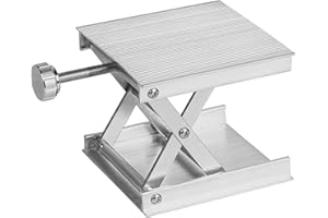 BEKOYWOY 9 x 9cm Aluminum Router Lift table for floor line laser level Lab Lifting Stand Rack lift platform (lift platform BW08-Silver)