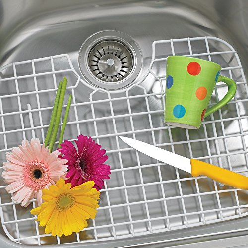 Better Houseware D-Shape Sink Protector - White
