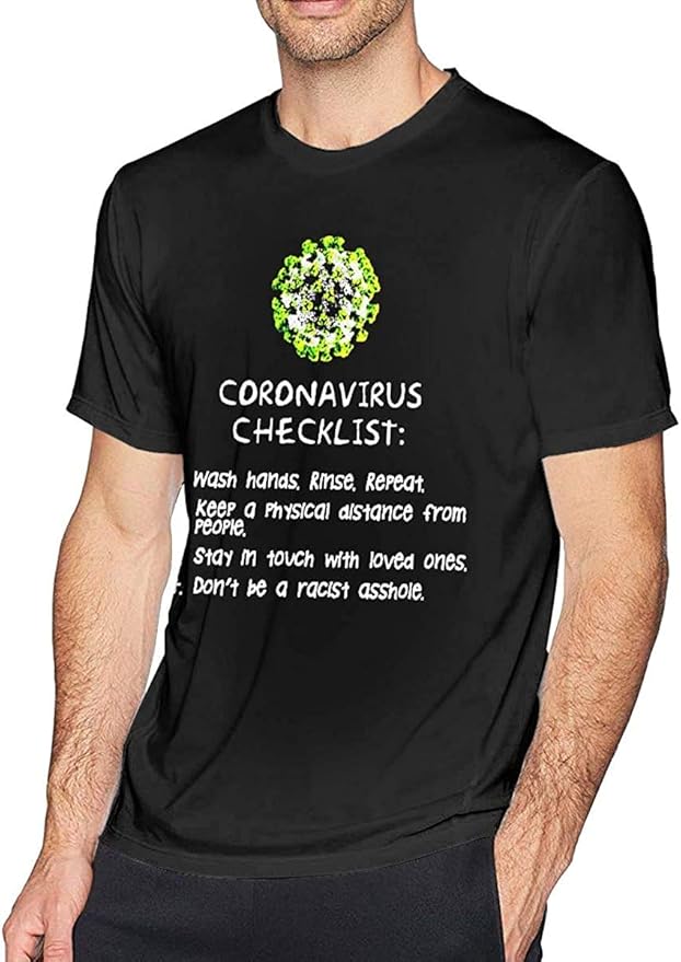 DDYJ Corona Virus Men's Comfort Tshirt Black Amazon.ca Clothing