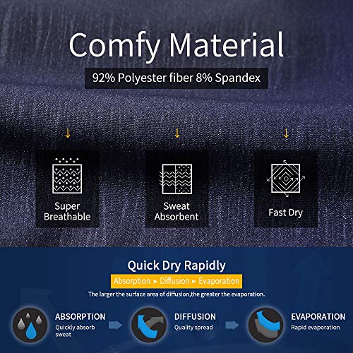 image for LTIFONE Mens Gym Quick Dry Shorts Workout Training Running Vertical St
