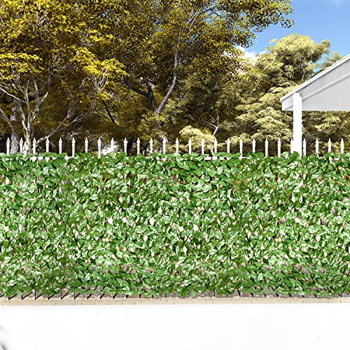 ECOOPTS Artificial Ivy Privacy Fence Screen Balcony Privacy Screen