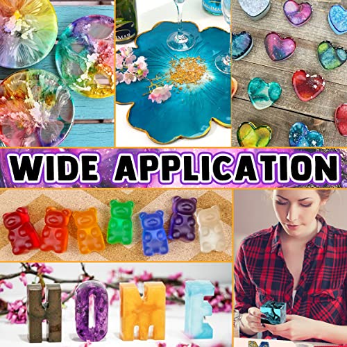 Zoncolor Epoxy Resin Kit 32oz Easy Cure High Gloss Casting Resin for