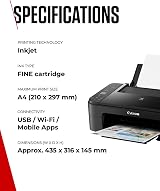 Canon PIXMA TS3350 Series Wireless All-in-One Printer with LCD Display view 6
