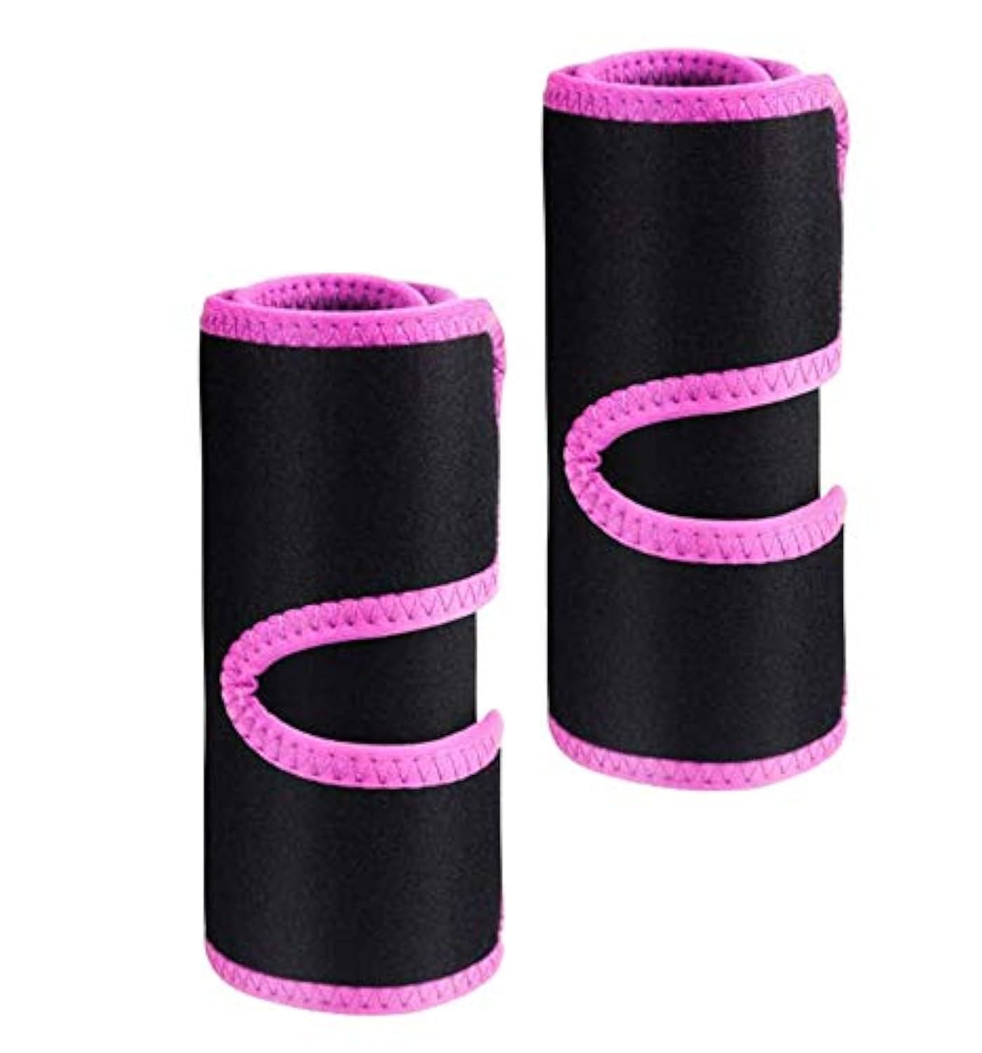 Xemz Arm Fat Burning Trimmers, 2 Pcs Sauna Sweat Band Sweating Slimming Sleeves, Adjustable Sports Arm Guard Women Men Exercise Slimmer Wraps, Increase Sweating Heat Circulation & Lose Fat (pink)