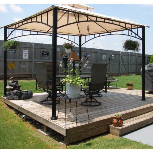 Garden Winds Replacement Canopy for Summer Veranda Gazebo RipLock 350