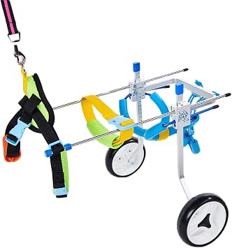 Kongnijiwa Pet Rollstuhl Aluminium Weg Wagen Scooter Behinderte
