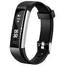 Lintelek Activity Tracker Slim Fitness Tracker Watch, Touch Screen Bluetooth Pedometer Smart Bracelet with Anti-lost Strap for Android Phone or iPhone
