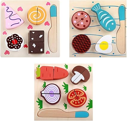 amazon frutas de madera para cortar